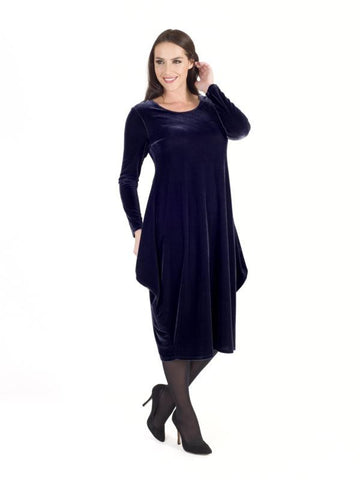 Midnight Velvet Drape Dress testchescaproduct Midnight Velvet Drape Dress testchescaproduct