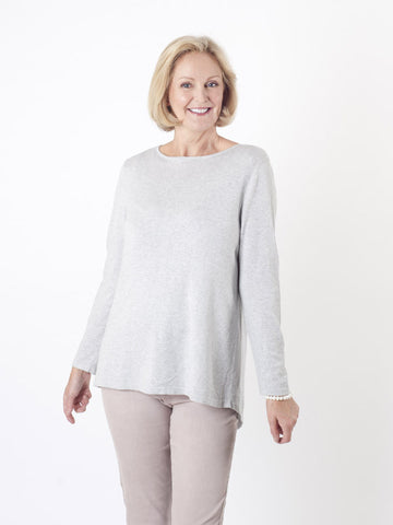 Gerry Weber Silver Grey Fine-Knit Jumper