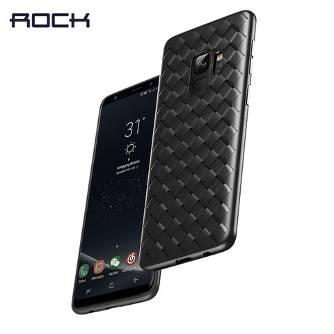 Premium TPU Phone Case for Samsung Galaxy S9 S9 plus, ROCK Slim Knit Phone Bag Case for Galaxy S9 S9+